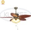 Quạt trần đèn cánh lá trang trí đẹp 48P250 2