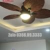 Quạt trần đèn cánh lá trang trí đẹp 52A260 6