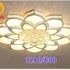 Đèn mâm ốp trần hiện đại 20 cánh hoa sen 1080-20 3