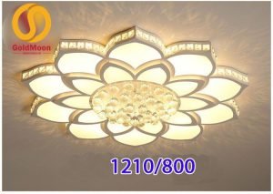 Đèn mâm ốp trần hiện đại 20 cánh hoa sen 1080-20 3