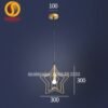 Đèn thả hiện đại 22010 Den tha hinh ngoi sao vd 22010 20200530 11
