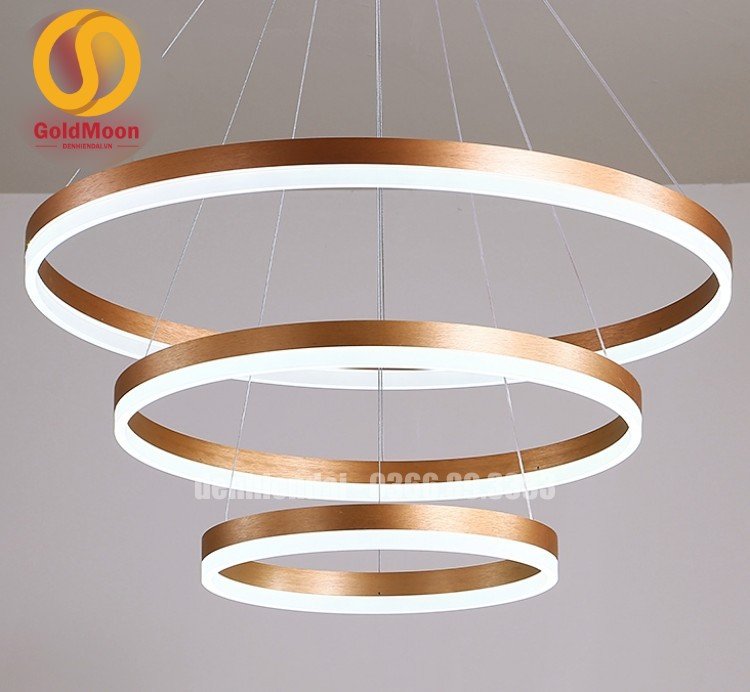 Đ&egrave;n thả 3 v&ograve;ng led, kiểu thi&ecirc;n h&agrave; 33042