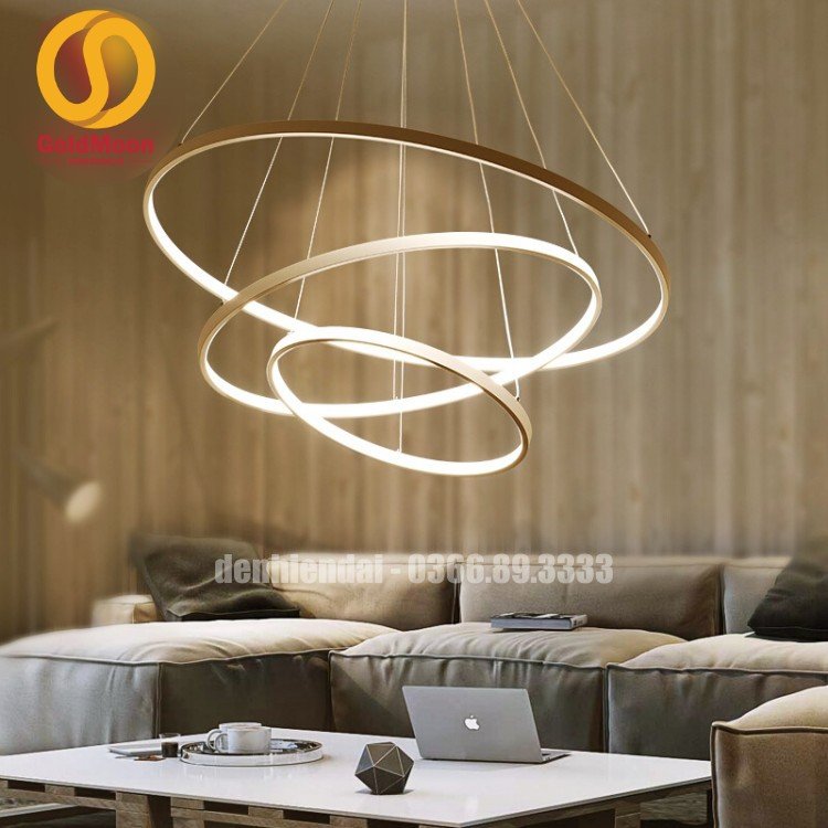 Đ&egrave;n thả 3 v&ograve;ng led, kiểu thi&ecirc;n h&agrave; 3305