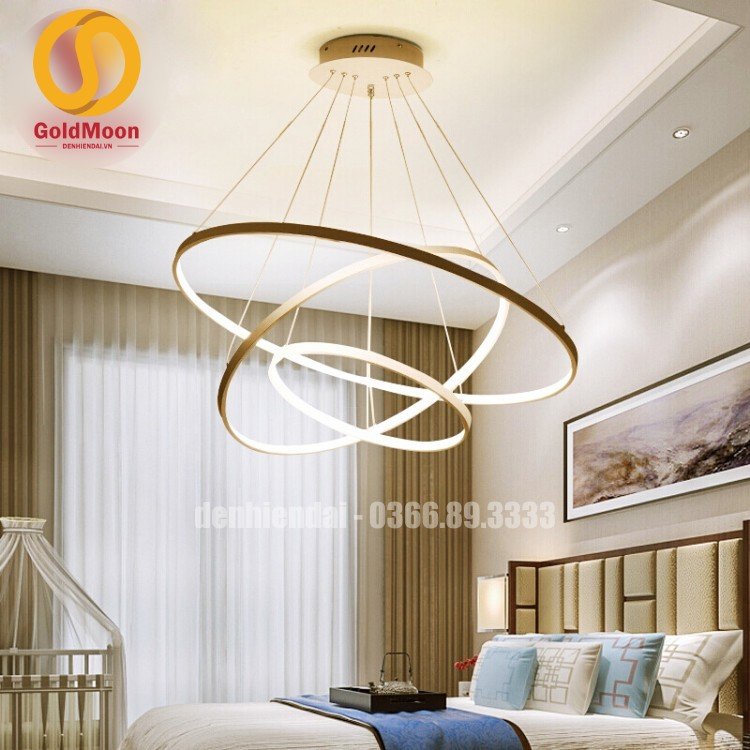 Đ&egrave;n thả 3 v&ograve;ng led, kiểu thi&ecirc;n h&agrave; 3305