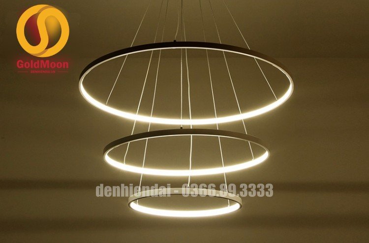 Đ&egrave;n thả 3 v&ograve;ng led, kiểu thi&ecirc;n h&agrave; 3305