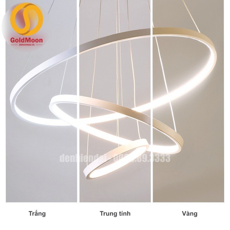 Đ&egrave;n thả 3 v&ograve;ng led, kiểu thi&ecirc;n h&agrave; 3305