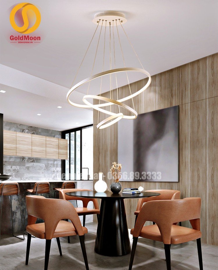 Đ&egrave;n thả 3 v&ograve;ng led, kiểu thi&ecirc;n h&agrave; 3305