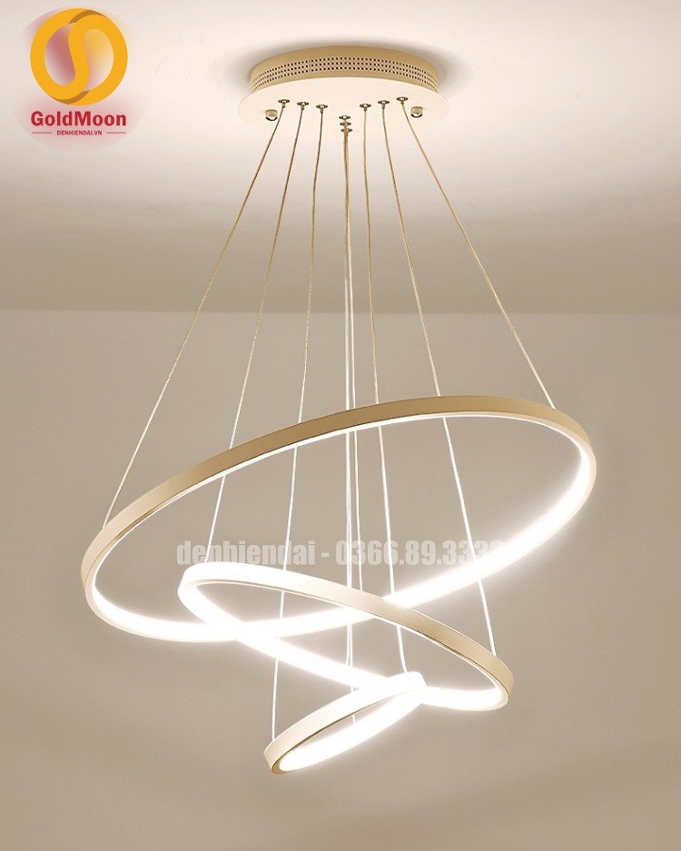 Đ&egrave;n thả 3 v&ograve;ng led, kiểu thi&ecirc;n h&agrave; 3305