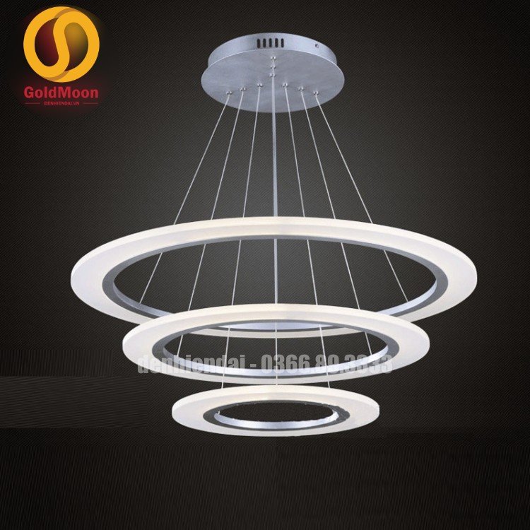 Đ&egrave;n thả 3 v&ograve;ng led, kiểu thi&ecirc;n h&agrave; 3309