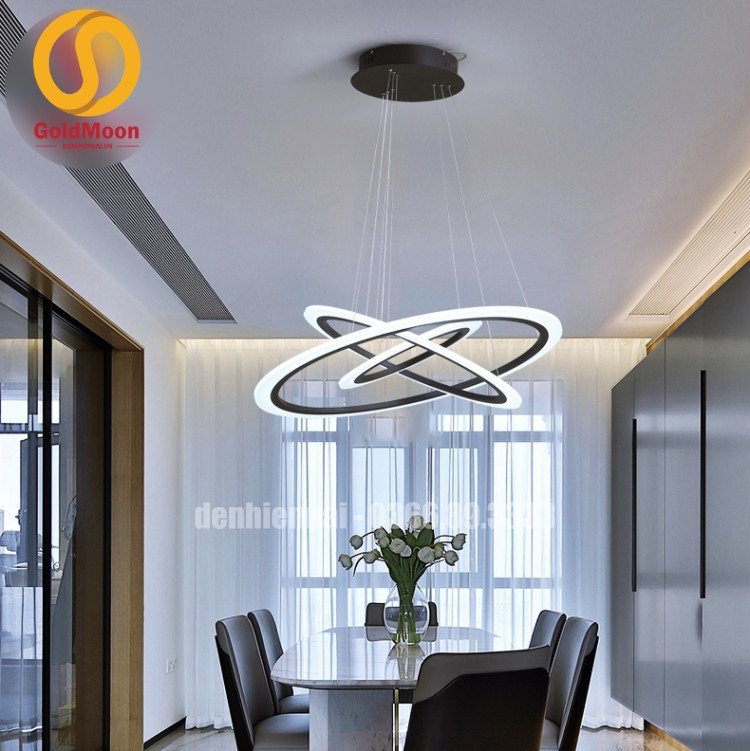 Đ&egrave;n thả 3 v&ograve;ng led, kiểu thi&ecirc;n h&agrave; 3310