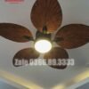 Quạt trần đèn cánh lá trang trí đẹp 52A260 4