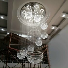 Đèn thả thông tầng pha lê 3966 1