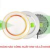 Đèn Âm Trần 10W Đổi Màu - Mặt Phẳng Viền Vàng 6