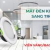 Đèn Âm Trần 10W Đổi Màu - Mặt Phẳng Viền Vàng 2