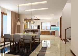 Bí quyết chọn đèn thả hiện đại phù hợp với từng loại bàn ăn Bi quyet chon den tha hien dai phu hop voi tung loai ban an 1