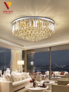 Cách lắp đặt đèn ốp trần đồng cho phòng khách đẹp tuyệt Cach lap dat den op tran dong cho phong khach dep tuyet 1