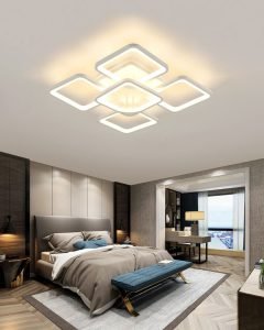 Có hay không nên lắp đặt đèn mâm led vuông cho phòng ngủ? Co hay khong nen lap dat den mam led vuong cho phong ngu 5