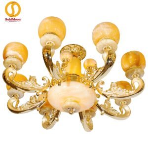 Đèn chùm bát đá và cách phân biệt đá tự nhiên, đá nhân tạo Den chum bat da va cach phan biet da tu nhien da nhan tao 1