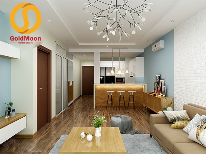 Đèn chùm đẹp cho phòng khách căn hộ chung cư Den chum dep cho phong khach can ho chung cu 3 Đèn chùm đẹp cho phòng khách căn hộ chung cư
