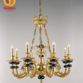 Đèn chùm đồng đá 8086T8 2