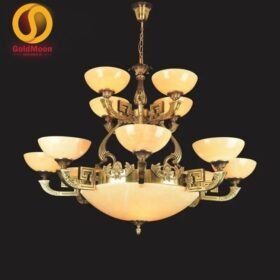 Đèn chùm đồng đá 8167T12 2