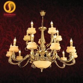 Đèn chùm đồng đá 8205T15 2