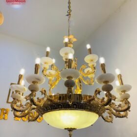 Đèn chùm đồng đá 8239T18 2