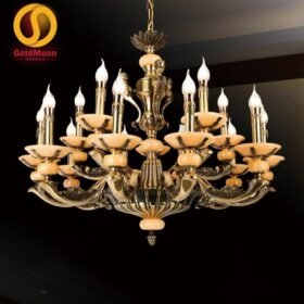 Đèn chùm đồng đá 8257T15 2