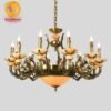 Đèn chùm đồng đá 8261T12 2