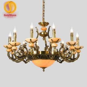 Đèn chùm đồng đá 8261T12 2