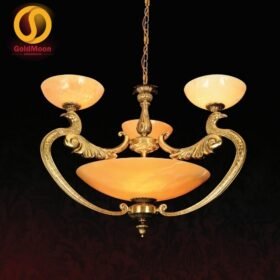 Đèn chùm đồng đá 8025T3 1