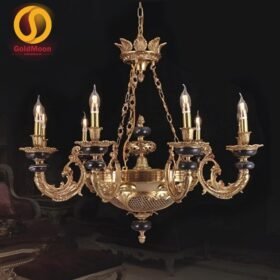 Đèn chùm đồng đá 8048T9 1