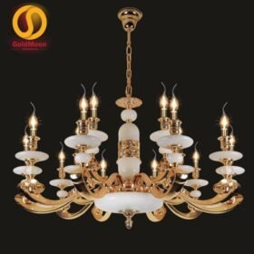 Đèn chùm đồng đá 8162T15 1