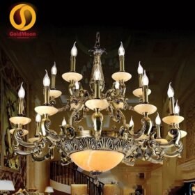 Đèn chùm đồng đá 8202T18 1