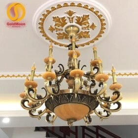 Đèn chùm đồng đá 8219T18 1