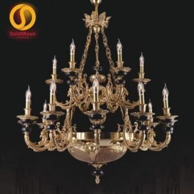 Đèn chùm đồng đá 8248T18 1