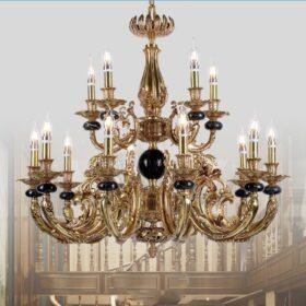 Đèn chùm đồng đá 8253T15 1