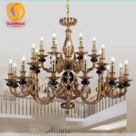 Đèn chùm đồng đá 8253T24 1