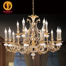 Đèn chùm đồng đá 8254T15 1