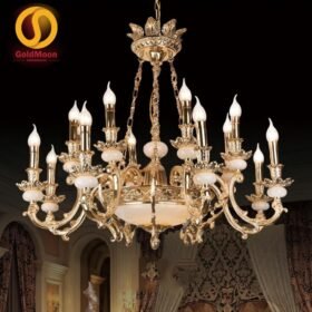 Đèn chùm đồng đá 8273T16 1