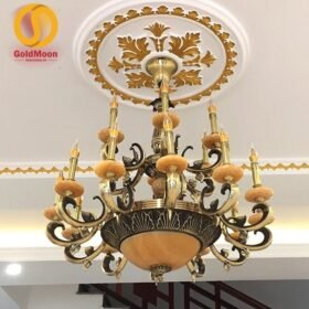 Đèn chùm đồng đá 8219T18 2