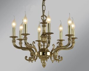 Đèn chùm đồng nến - Kết hợp hoàn mỹ giữa hiện đại & cổ điển Den chum dong nen ket hop hoan my giua hien dai co dien 2