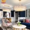 Đèn chùm pha lê phòng khách 8046 4