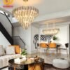 Đèn chùm pha lê phòng khách 8083 4