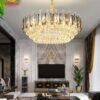 Đèn chùm pha lê phòng khách 8084 3