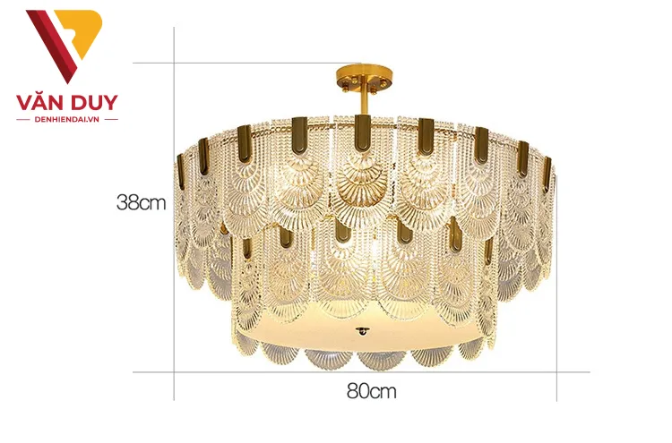 Đ&egrave;n ch&ugrave;m pha l&ecirc; trang tr&iacute; ph&ograve;ng kh&aacute;ch sang trọng 8088