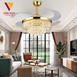 Đèn chùm quạt trần cụp xòe có giảm khả năng làm mát không? Den chum quat tran cup xoe co giam kha nang lam mat khong 1