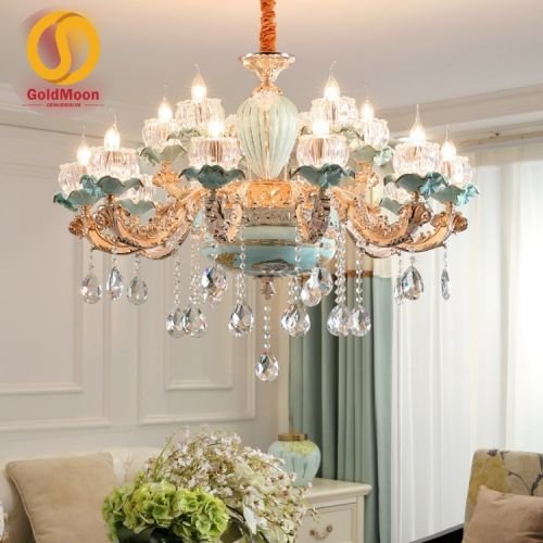 Đ&egrave;n ch&ugrave;m t&acirc;n cổ điển sang trọng, đ&egrave;n ch&ugrave;m trang tr&iacute; ph&ograve;ng kh&aacute;ch gi&aacute; rẻ 15 tay 8863T15