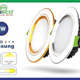 Đèn Led Âm Trần Mặt Phẳng Đổi Màu 7W/90 1