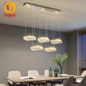 Đèn thả 5 pha lê vuông 3641 1